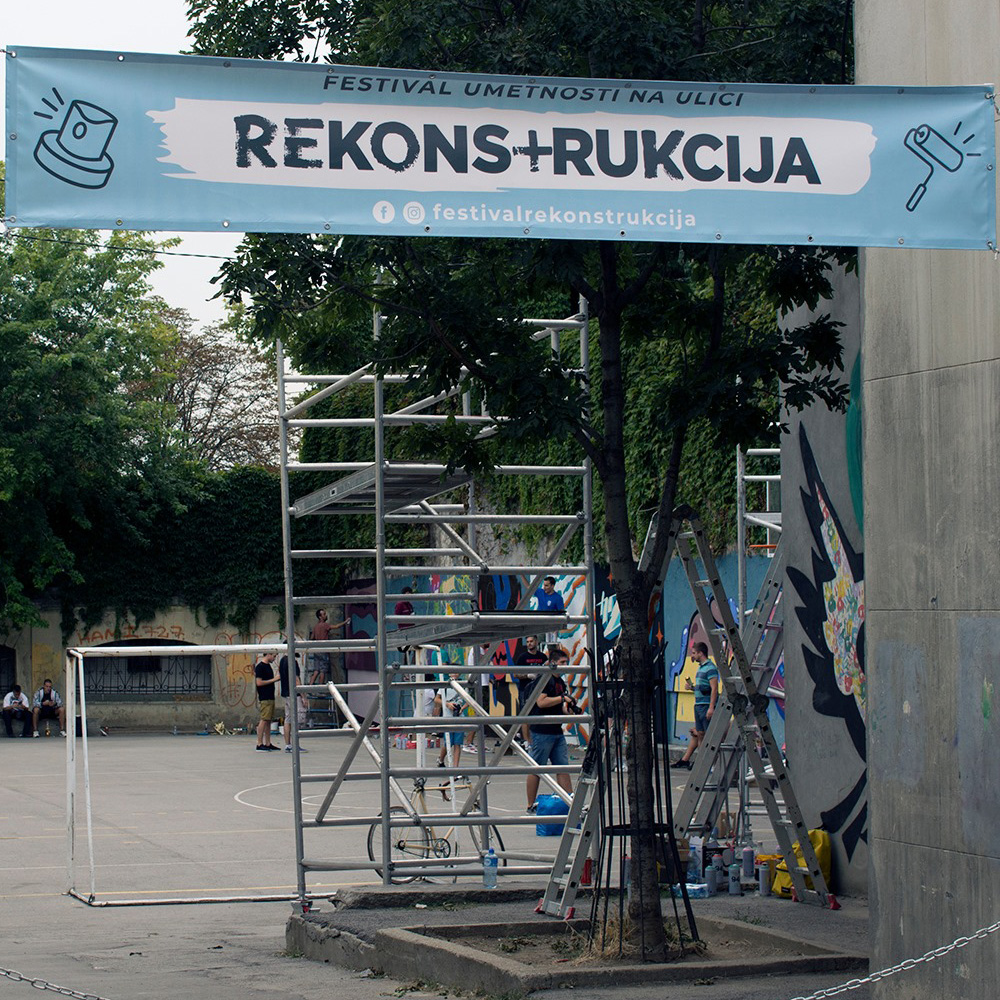 Festival Rekonstrukcija 2019, festival street-art à Belgrade - Supacat Street Art