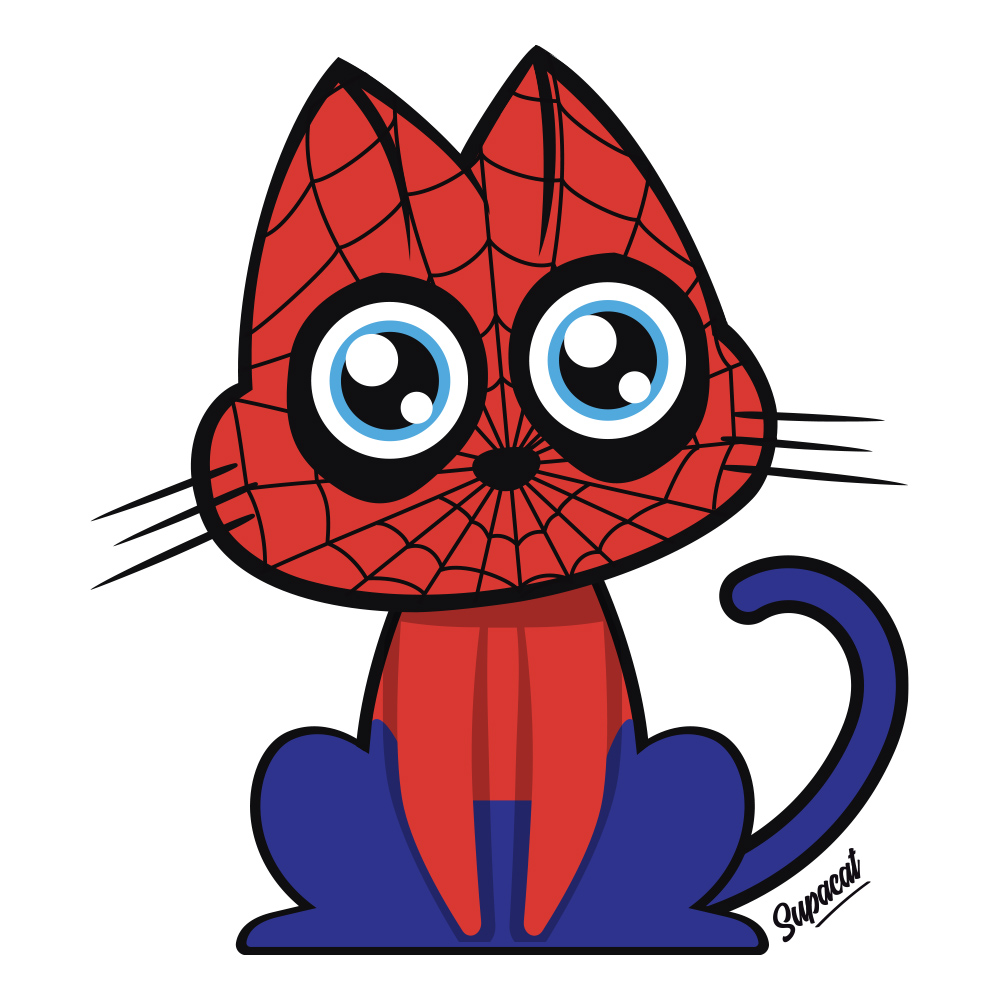 Supacat Street Art Strasbourg - Supa Spiderman