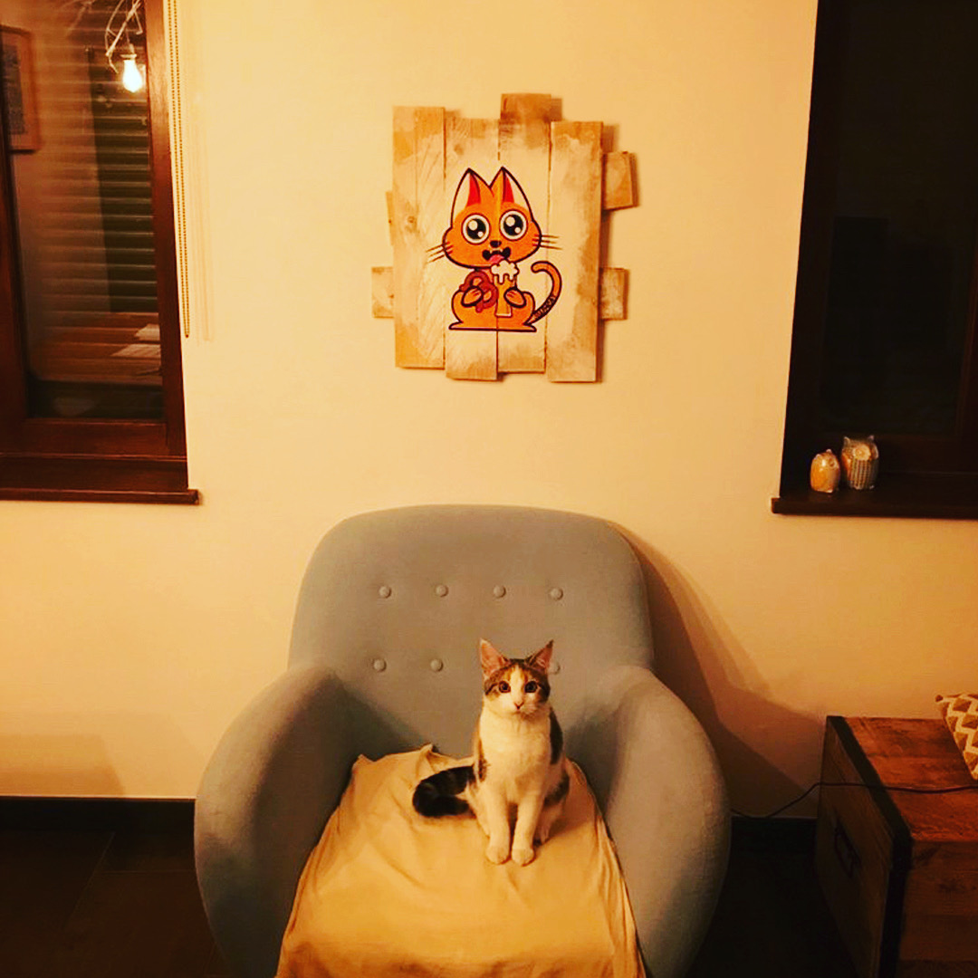 Supacat Street Art Strasbourg - Tableau Elsass Cat #1
