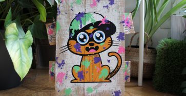 Supacat Street Art Strasbourg - Tableau Supa Splatoon Cat