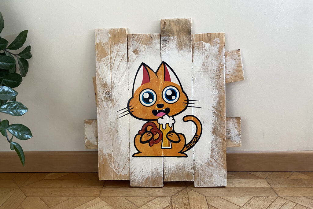Supacat Street Art Strasbourg - Tableau Elsass Cat #1