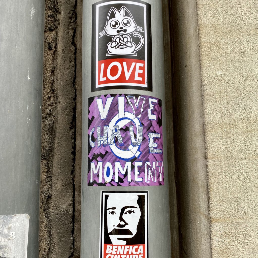 Sticker Supacat Always Love - Supacat Street Art Strasbourg