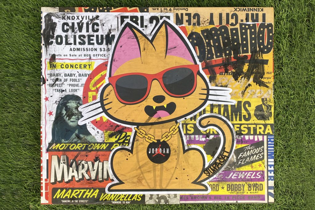 Supacat Street Art Strasbourg - Supa Gemini Cat #1