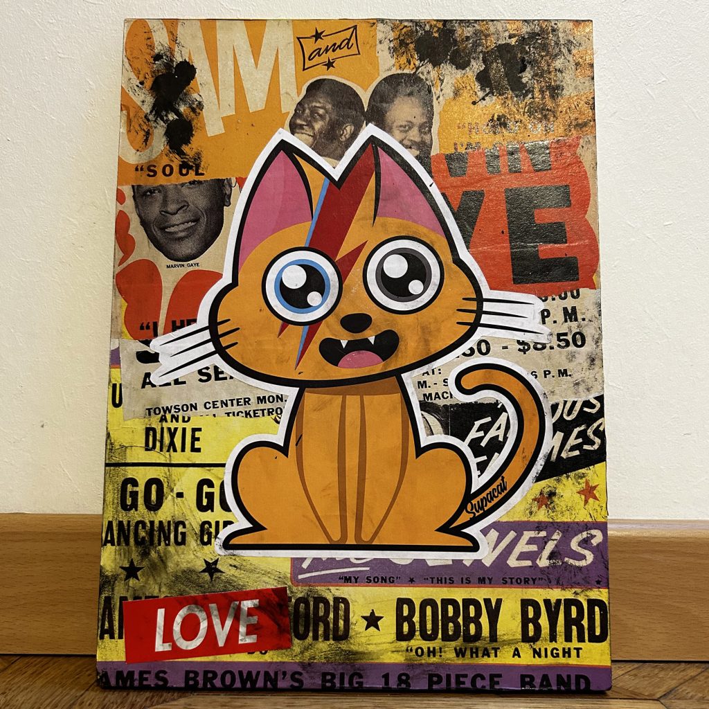 Supacat Street Art Strasbourg - Supa Mini Gemini Cat #1