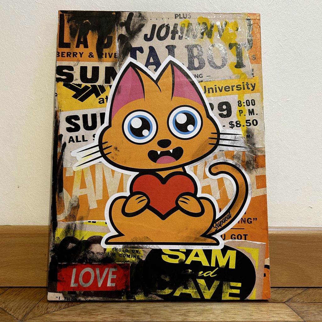 Supacat Street Art Strasbourg - Supa Mini Gemini Cat #3 - Face 1