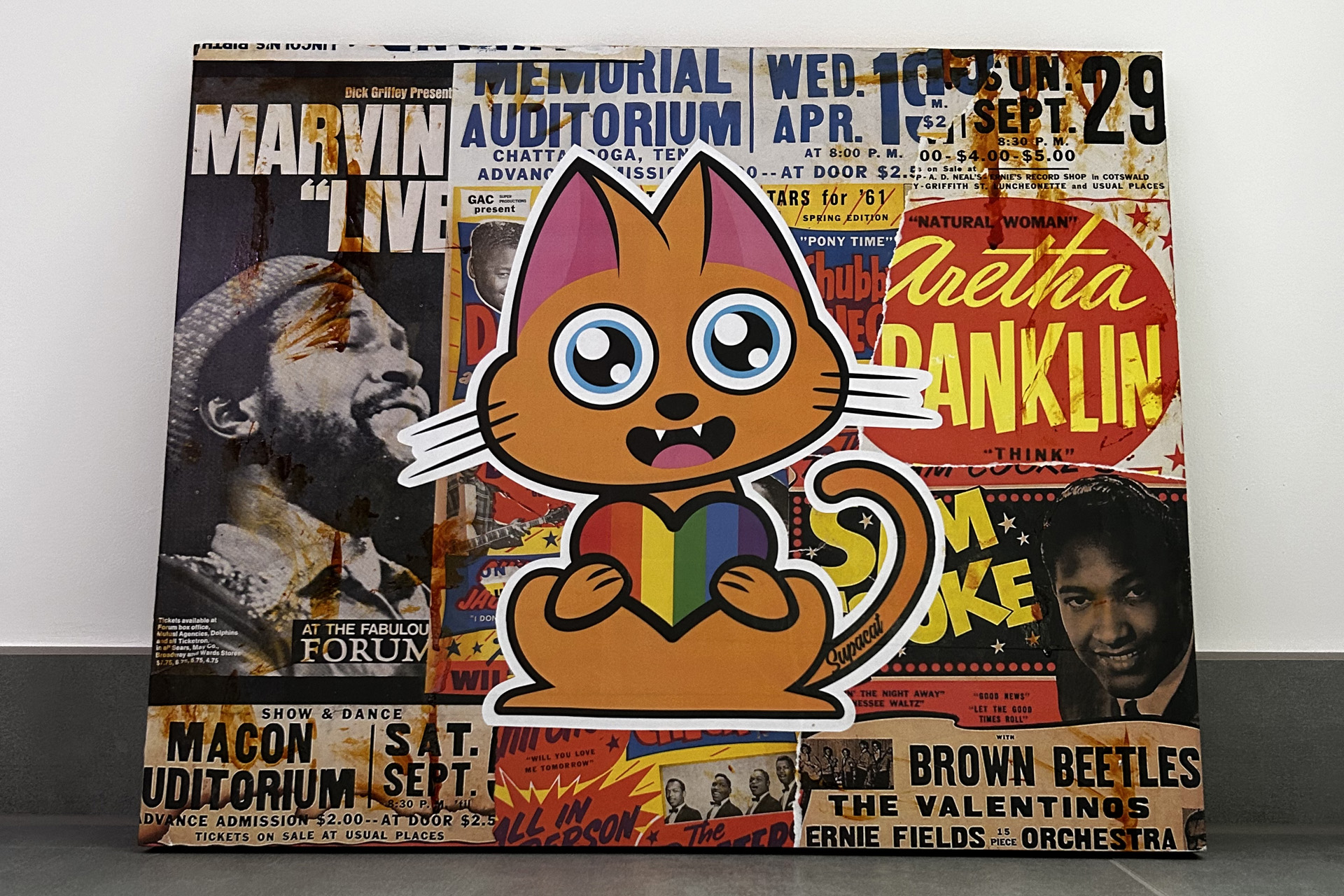 Supacat Street Art Strasbourg - Supa Gemini Cat #2