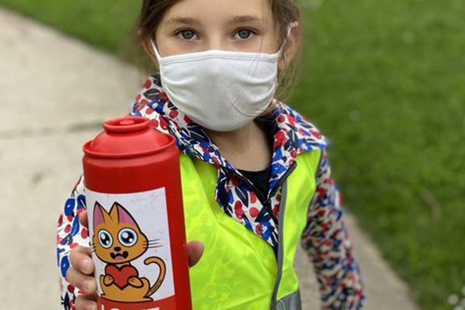 Les périscolaires d'Illkirch à la rencontre du Supacat - Supacat Street Art Strasbourg