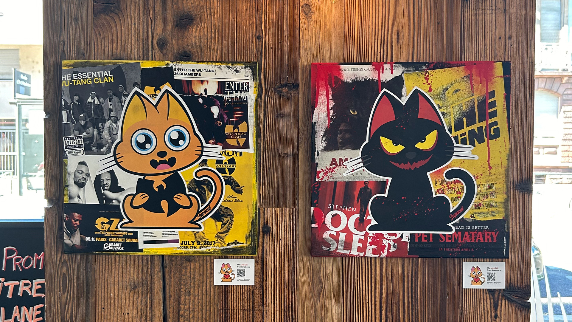 Exposition Supacat Street Art au Bar le Cul Terreux à Strasbourg - Supacat Street Art