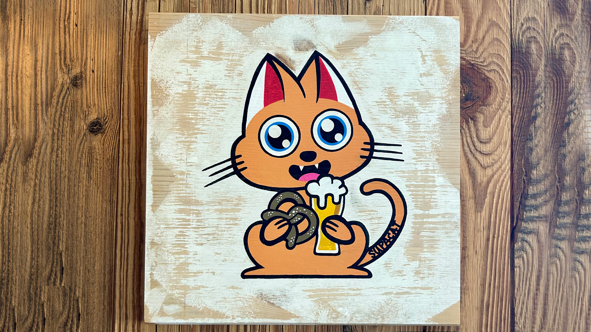 Exposition Supacat Street Art au Bar le Cul Terreux à Strasbourg - Supacat Street Art